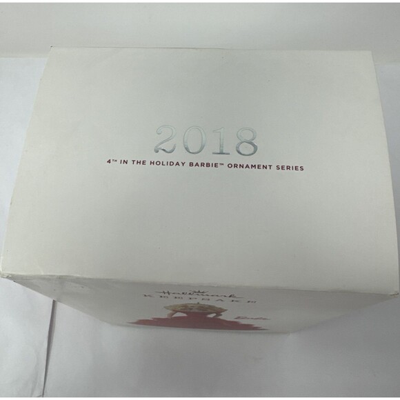 Hallmark Keepsake Holiday Barbie 4th in Series Ornament 2018 - Picture 5 of 7